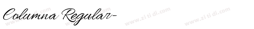Columna Regular字体转换 Columna Regular字体转换